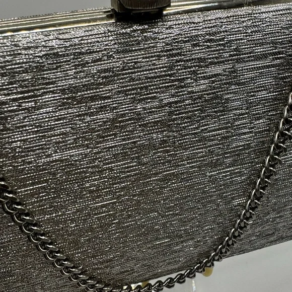 Antique/Vintsge Elegant Silver Clutch/Shoulder Bag - Picture 4 of 5